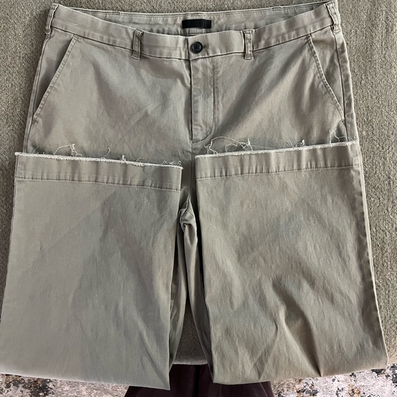 ATM Enzyme Wash Cropped Boyfriend Pant - Picture 2 of 6